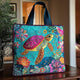 Sea Turtle Quilted Tote Bag QH09