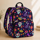Colorful Floral Dia de Los Muertos Personalized Quilted Backpack TG60