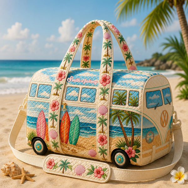 Tropical Camper Van Quilted Travel Bag TG16