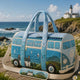 Vintage VW Bus Custom Quilted Travel Bag TN12