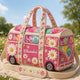 Custom Name Boho Quilted Travel Bag TN13