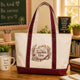 Personalized Canvas School Book Embroidary Tote Bag TP02