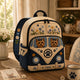 Yorkie Camper Van Personalized Quilted Backpack TP18