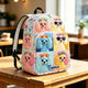 Colorful Puppy Princess Personalized Quilted Backpack TP33