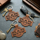 Dad, Papa, Grandpa, Pop The Man, The Myth, The Legend With Kid's Names - Personalized Keychain