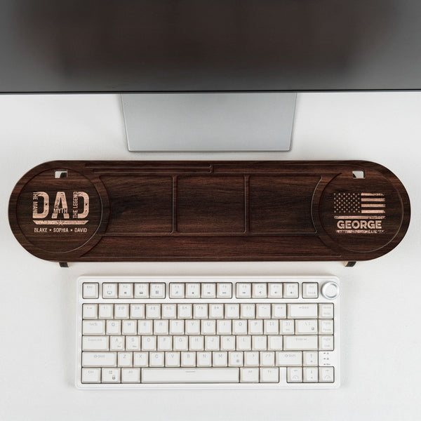 Dad The Man The Myth The Legend - Personalized Desk Organizer Tray