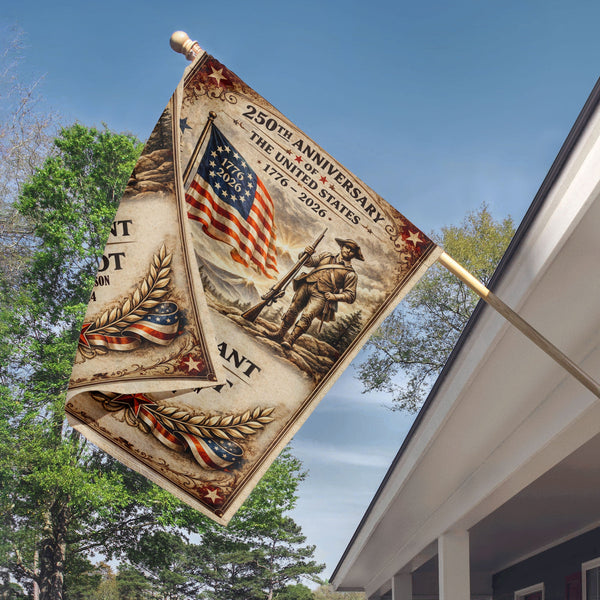 Descendant Of A Patriot - Personalized Flag