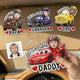 Father's Day Gifts, Drive Safe, Daddy, Papa, Mommy, Grandma - Custom Kids' Face Racing Cars - Personalized Car Visor Clip