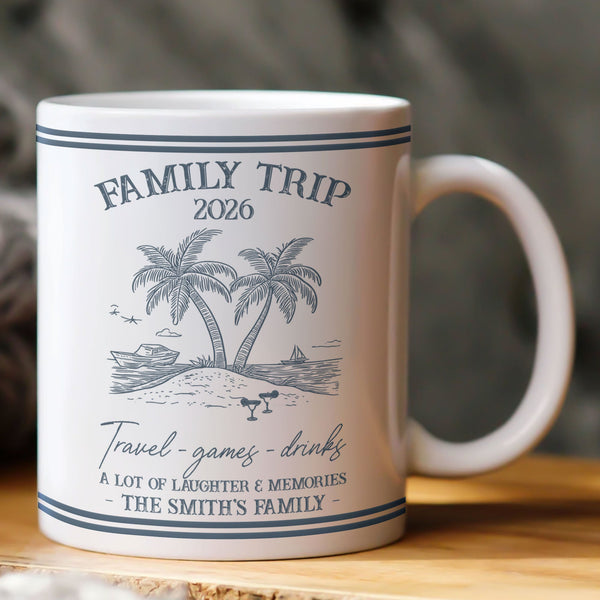 Family Trip Summer Time - Personalized Mug