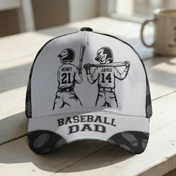 Father's Day Gifts, Softball, Baseball Dad, Grandpa - Personalized Cap | Perfect Sports Lover Gift For Dad & Grandpa