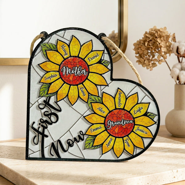 First Mom Now Grandma - Personalized Wood Sign