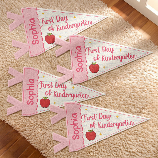 First Day Of School - Personalized Pennant
