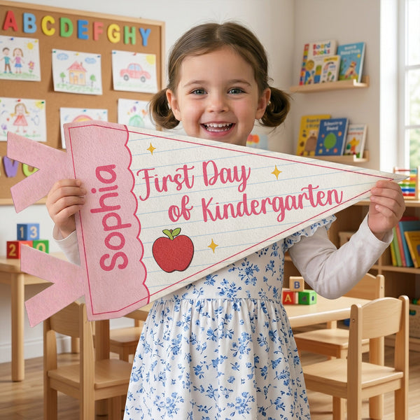 First Day Of School - Personalized Pennant