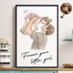 Forever Your Little Girl Watercolor - Personalized Poster