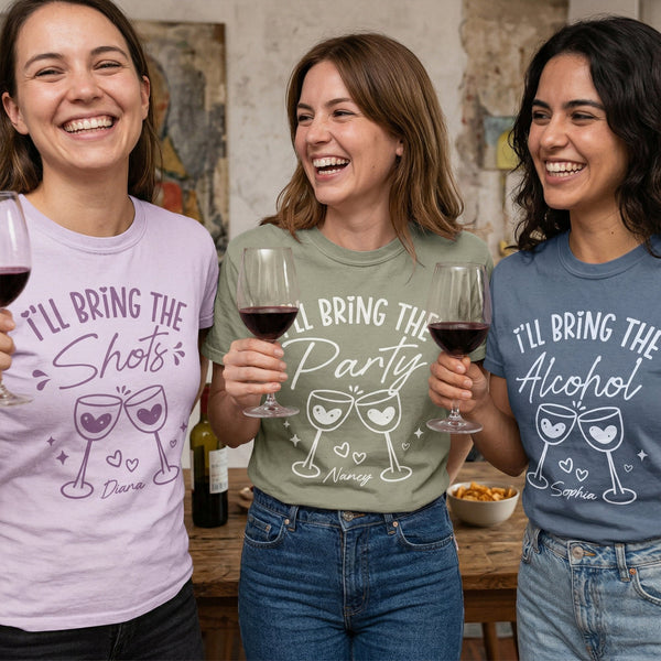 Friendship I'll Bring The Funny Group Tee - Personalized Comfort Tee