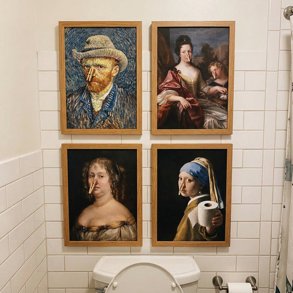 Funny Bathroom Wall Art Toilet Humour Gifts For Friends, Her, Him, Coworker - Personalized Poster