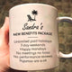 Funny Retirement Gift New Benefits Package - Personalized Mug