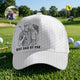 Golf Dad Custom Photo Sketch Line Art Father's Day Gift For Him - Personalized Classic Cap