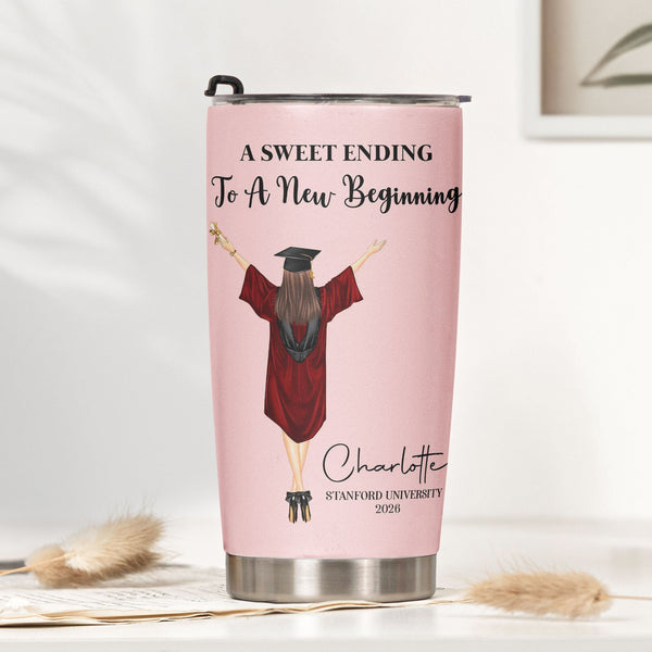 Graduation Gift For Her Him - Personalized Tumbler