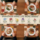 Personalized Family Name Table Runner Set - Custom Grandkids Gift for Grandparents Grandma Grandpa