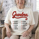 Grandma Nana Mom Title Faux Yarn Print - Personalized Shirt