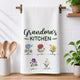 Grandma's Kitchen Patchwork Flower - Personalized Kitchen Towel