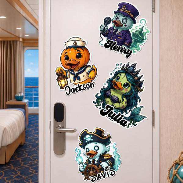 Custom Family Cruise Door Magnet - Halloween Theme Stateroom Decor