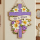 He Is Risen Easter Cross Decor - Personalized Wood Sign