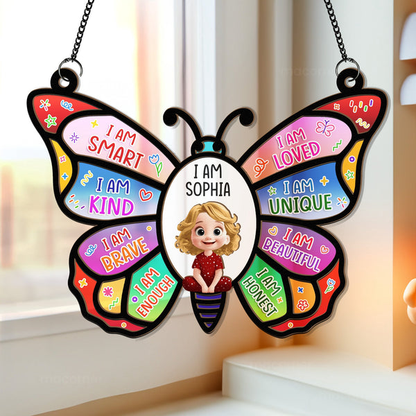 I Am Affirmation - Personalized Window Hanging Suncatcher