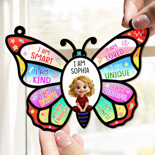I Am Affirmation - Personalized Window Hanging Suncatcher