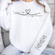 I Wear My Heart On My Sleeve Mother's Day Gift For Mom, Grandma, Auntie - Personalized Sweatshirt