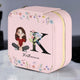 Initial Name With Floral - Personalized Jewelry Box