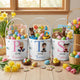 Initial Name Cute Cartoon - Personalized Easter Basket