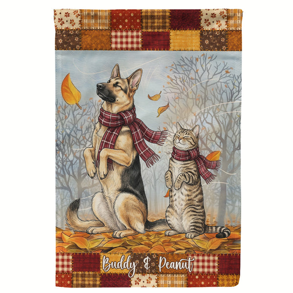 It's Fall Y'All Garden Decor, Porch Banner, Yard Flag - Personalized Flag