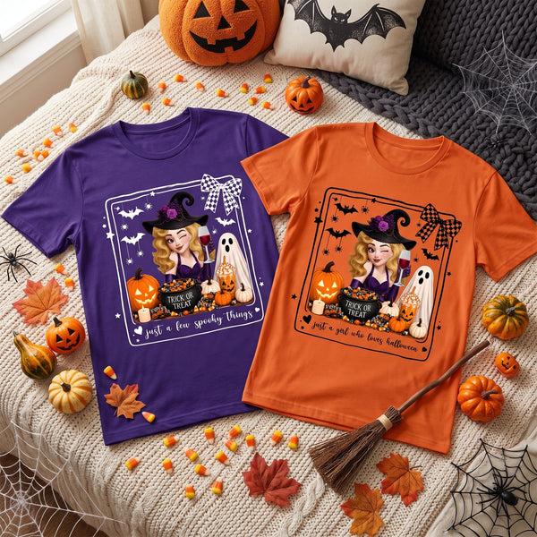 Personalized Just A Few Spooky Things Shirt - Custom Halloween Gift