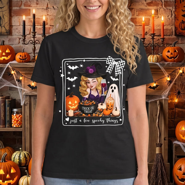 Personalized Just A Few Spooky Things Shirt - Custom Halloween Gift