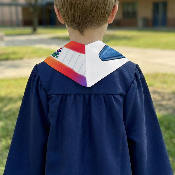 Kid Pencil Graduation Custom Name - Personalized Graduation Stole