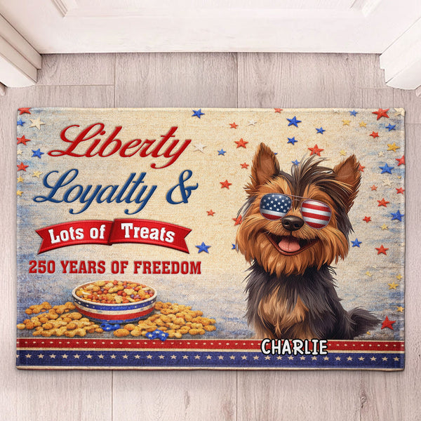 Liberty Loyalty Lot Of Treats - Personalized Doormat
