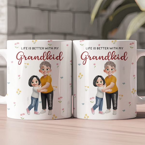 Life Is Better With Grandkids - Personalized Mug