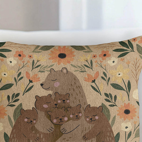 Mamabear Flower - Personalized Pillow Cover