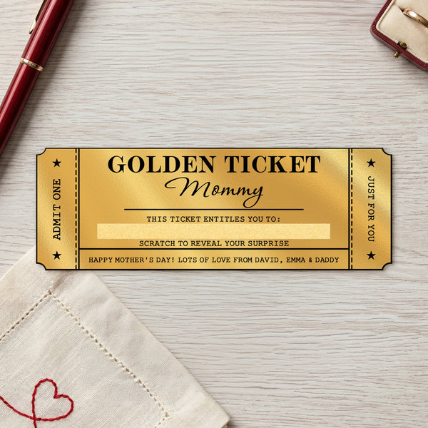 Mother's Day Gifts, Mother's Day Gift For Mom, Grandma - Personalized Scratch-Off Card