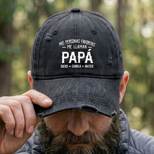 My Favorite People Call Me Papa & More - Personalized Cap