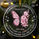 Personalized Memorial Ornament - My Mind Still Talks To You Birth Flower Butterfly Acrylic Keepsake