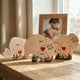 Our 1st Father's Day Together - Elephant Dad & Baby - Forest Style - Personalized Puzzle