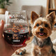 Paws Off My Mom's Wine - Personalized Wine Glass