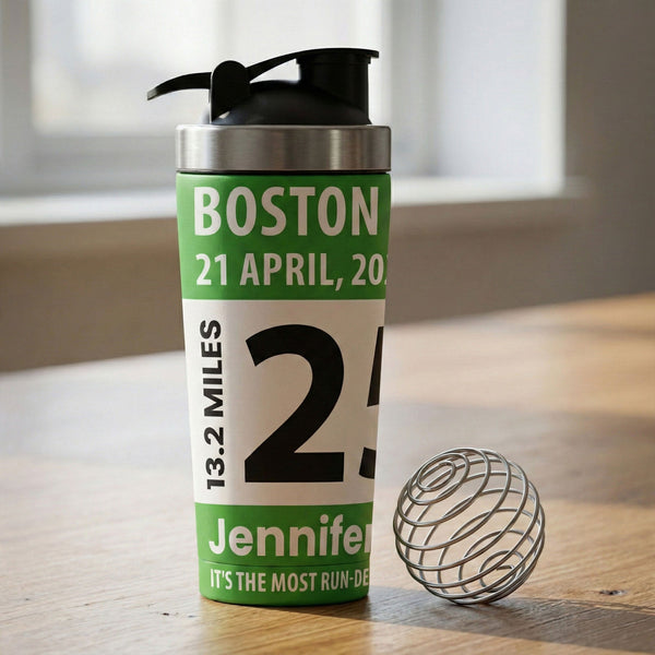 Race Bib For Runner - Personalized Protein Shaker