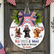 Red White & Woof 250 Years Of Freedom - Personalized Wood Sign
