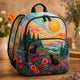 Cat Landscape Quilted Backpack TG10