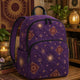 Boho Hippie Sun and Moon Stars Quilted Backpack TN11
