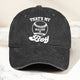 That's My Boy, Girl, Baseball, Football - Personalized Distressed Denim Cap